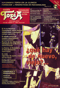 Tapa Revista Topía: ¿Qué hay de nuevo, viejo?