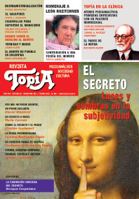 Revista Topía. El Secreto. Luces y sombras en la subjetividad Tapa del Revista Topía: El Secreto. Luces y sombras en la subjetividad
