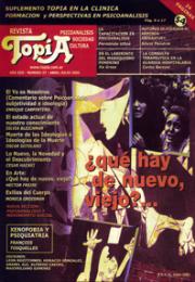 Tapa Revista Topía: ¿Qué hay de nuevo, viejo?