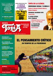 Tapa Revista Topía #83 (Agosto/2018) El pensamiento crítico en tiempos de la posverdad.