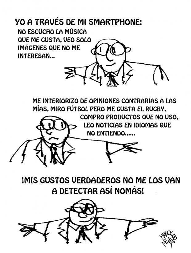 Viñeta "Mis gustos verdaderos" Por Haroldo Meyer