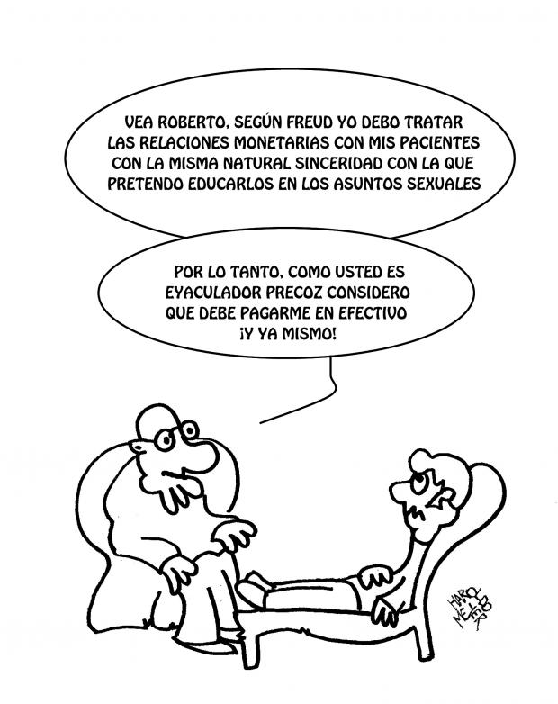 "Relaciones Monetarias", viñeta de Haroldo Meyer Viñeta "Relaciones Monetarias" de Haroldo Meyer