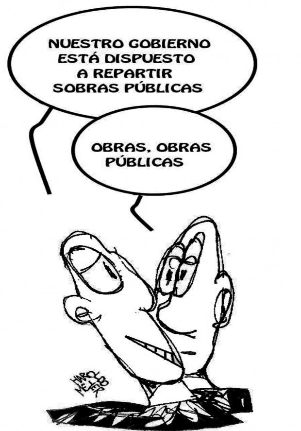 Sobras publicas (Viñeta por Haroldo Meyer)